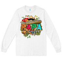 White Papacita Long Sleeve Tee - FaDigitalArtStudio