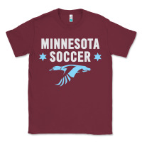 Burgundy Minnesota Soccer Fan Gear  FC , United T Classic Tee - longCreatives