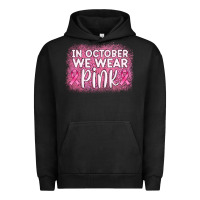 Pigment Black in october we wear pink leopard glitter Urban Hoodie - AdoDesignShop