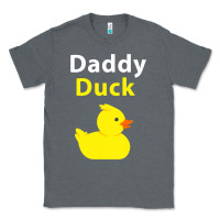 Charcoal Heather Funny Daddy Duck Rubber Duck Classic Tee - longCreatives