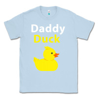 Dusty Blue Funny Daddy Duck Rubber Duck Classic Tee - longCreatives