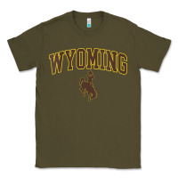 Army Green Womens Wyoming Cowboys Apparel Fan Favorite Arch Classic Tee - longCreatives