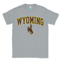 Heather Grey Womens Wyoming Cowboys Apparel Fan Favorite Arch Classic Tee - longCreatives
