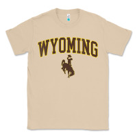 Mushroom Womens Wyoming Cowboys Apparel Fan Favorite Arch Classic Tee - longCreatives