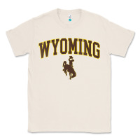 Natural Womens Wyoming Cowboys Apparel Fan Favorite Arch Classic Tee - longCreatives