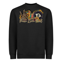 Black peace love pool Heavyweight Sweatshirt - RacoonDesign