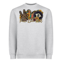 Heather Grey peace love pool Heavyweight Sweatshirt - RacoonDesign