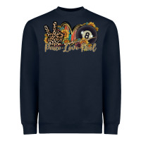 Navy peace love pool Heavyweight Sweatshirt - RacoonDesign