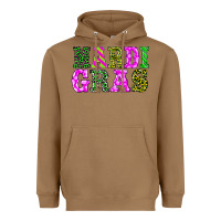 Toasted Coconut mardi gras Heavyweight Hoodie - BarkalooDesign