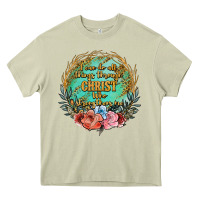 Mossy i can do all things through christ who strenghtens me Heavy Core Tee - JahusDesignShop