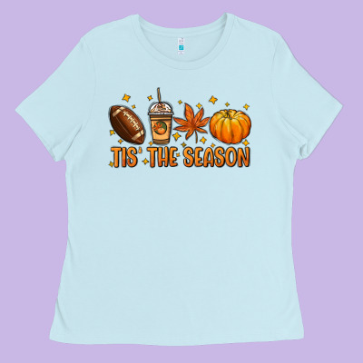 Tis' The Season Ladies Tee Designed By Nancycooperartshop