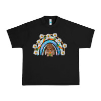 Black Easter Bunny with carrot rainbow Easter Day Urban Heavy Tee - HowdyJamesFarm