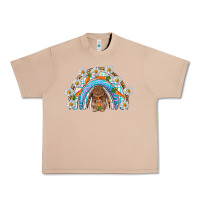 Burro Easter Bunny with carrot rainbow Easter Day Urban Heavy Tee - HowdyJamesFarm
