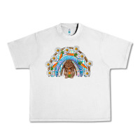 Lunar Rock Easter Bunny with carrot rainbow Easter Day Urban Heavy Tee - HowdyJamesFarm