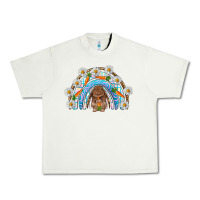 Pistachio Easter Bunny with carrot rainbow Easter Day Urban Heavy Tee - HowdyJamesFarm