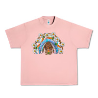 Salmon Easter Bunny with carrot rainbow Easter Day Urban Heavy Tee - HowdyJamesFarm