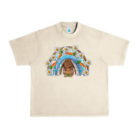 Sandshell Easter Bunny with carrot rainbow Easter Day Urban Heavy Tee - HowdyJamesFarm