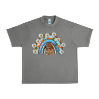 Tornado Easter Bunny with carrot rainbow Easter Day Urban Heavy Tee - HowdyJamesFarm