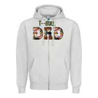 Dove Grey sport t ball dad Zipper Hoodie - Artiststas