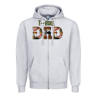 Heather Grey sport t ball dad Zipper Hoodie - Artiststas