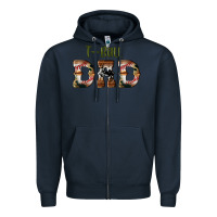 Navy sport t ball dad Zipper Hoodie - Artiststas