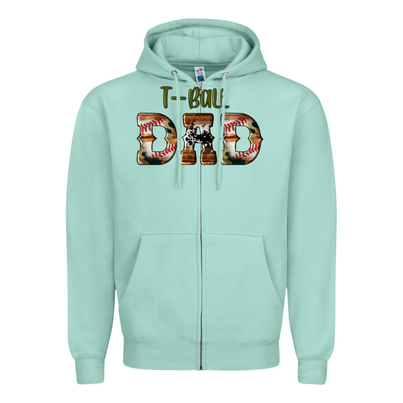 Sport T Ball Dad Zipper Hoodie by Artiststas | Teevron