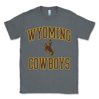 Charcoal Heather Wyoming Cowboys Men's Apparel Gameday Arch Over Cowboys Sweat Classic Tee - longCreatives