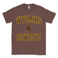 Chestnut Wyoming Cowboys Men's Apparel Gameday Arch Over Cowboys Sweat Classic Tee - longCreatives