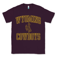 Plum Wyoming Cowboys Men's Apparel Gameday Arch Over Cowboys Sweat Classic Tee - longCreatives