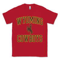 Red Wyoming Cowboys Men's Apparel Gameday Arch Over Cowboys Sweat Classic Tee - longCreatives