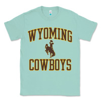 Seafoam Wyoming Cowboys Men's Apparel Gameday Arch Over Cowboys Sweat Classic Tee - longCreatives