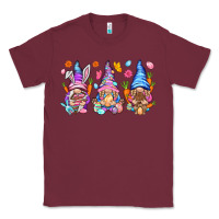 Burgundy Easter gnomies Easter Day Classic Tee - HowdyJamesFarm