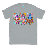 Heather Grey Easter gnomies Easter Day Classic Tee - HowdyJamesFarm