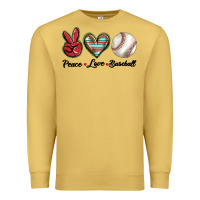 Antique Gold peace love west Premium Sweatshirt - BarkalooDesign