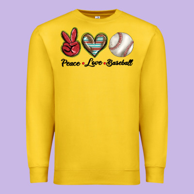Peace Love West Premium Sweatshirt Designed By Barkaloodesign