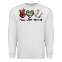 Oatmeal Heather peace love west Premium Sweatshirt - BarkalooDesign