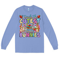 Colony Blue Easter Day I teach the cutest little bunnies Long Sleeve Tee - OliviaCreatesArt
