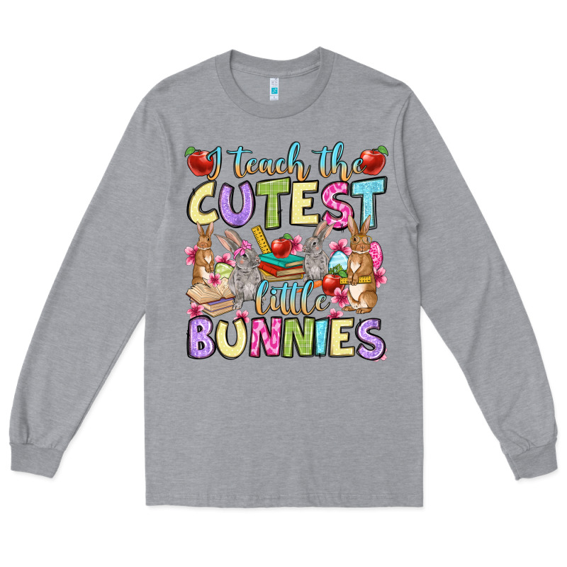 Easter Day I Teach The Cutest Little Bunnies Long Sleeve Tee by OliviaCreatesArt | Teevron