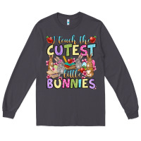 Smoke Easter Day I teach the cutest little bunnies Long Sleeve Tee - OliviaCreatesArt