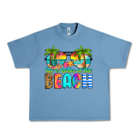 Pebble Blue life is better at the beach Urban Heavy Tee - RanaPortraitStore