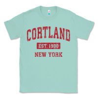 Seafoam Cortland New York NY Vintage Sports Design Red Design Sweat Classic Tee - longCreatives