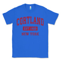 True Royal Cortland New York NY Vintage Sports Design Red Design Sweat Classic Tee - longCreatives