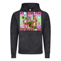 Vintage Black Easter eggs bunnys basket Vintage Hoodie - OliviaCreatesArt