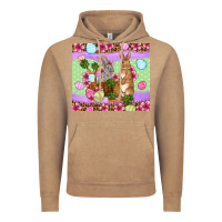 Vintage Coffee Easter eggs bunnys basket Vintage Hoodie - OliviaCreatesArt