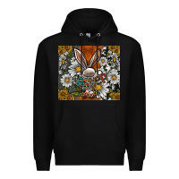 Black bunny Easter Premium Hoodie - CowhideDigitalArt