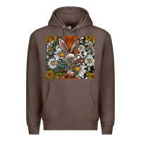 Coffee bunny Easter Premium Hoodie - CowhideDigitalArt