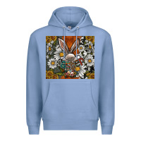 Colony Blue bunny Easter Premium Hoodie - CowhideDigitalArt