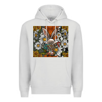 Dove Grey bunny Easter Premium Hoodie - CowhideDigitalArt