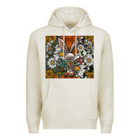 Oatmeal Heather bunny Easter Premium Hoodie - CowhideDigitalArt