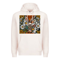 Pale Pink bunny Easter Premium Hoodie - CowhideDigitalArt
